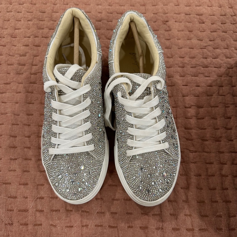 Betsey Johnson Rhinestone platform sneaker